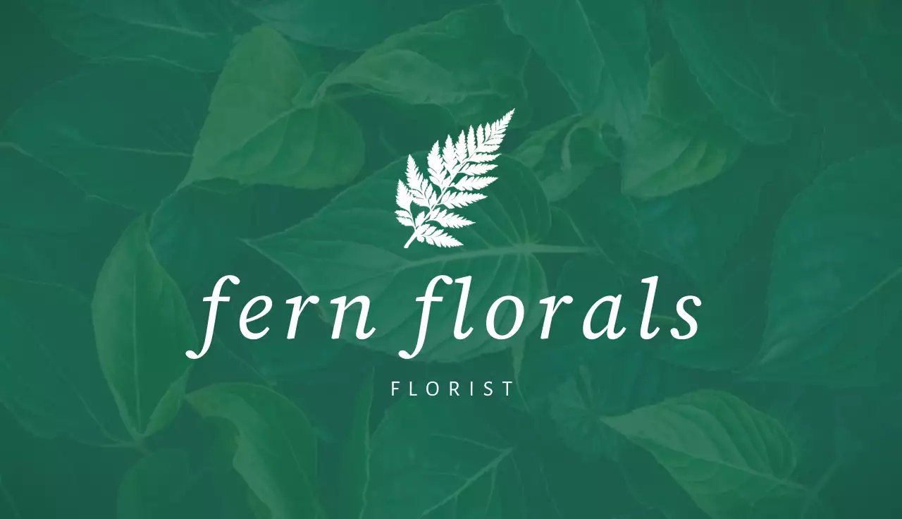 Green Botanical Florist Business Card