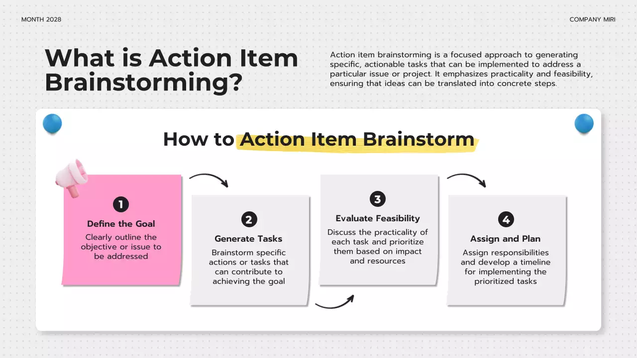 Yellow Modern Digital Brainstorming Guide Presentation