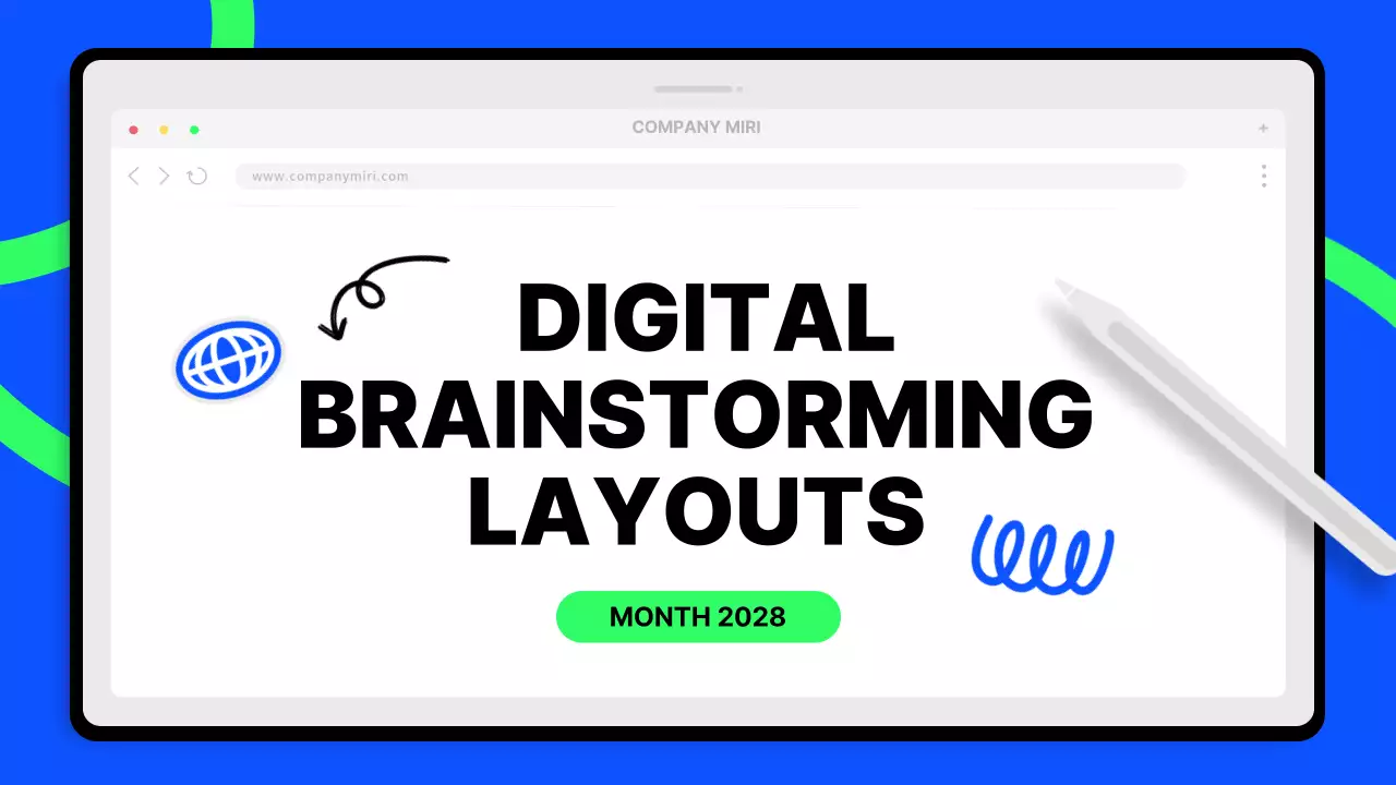 블루 모던 브레인스토밍 가이드 프레젠테이션