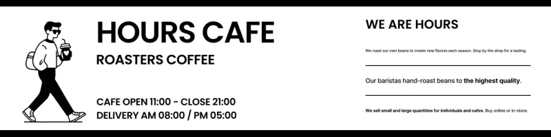 Guide to a Simple Cafe with a Coffee Person Character