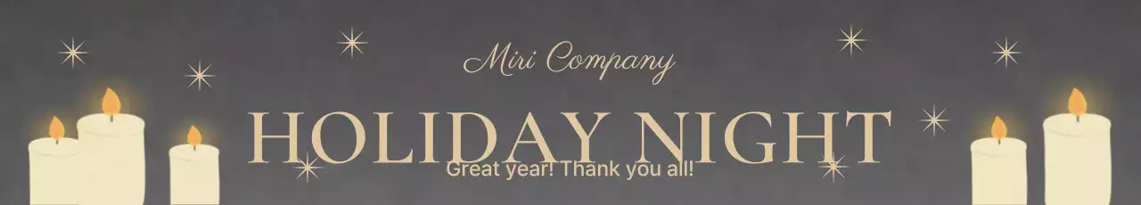 Banner cinza elegante para eventos de férias