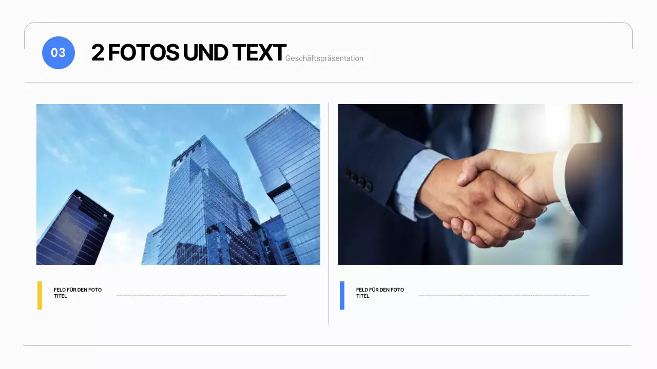 Ein einfacher Geschäftsplan in Weiß