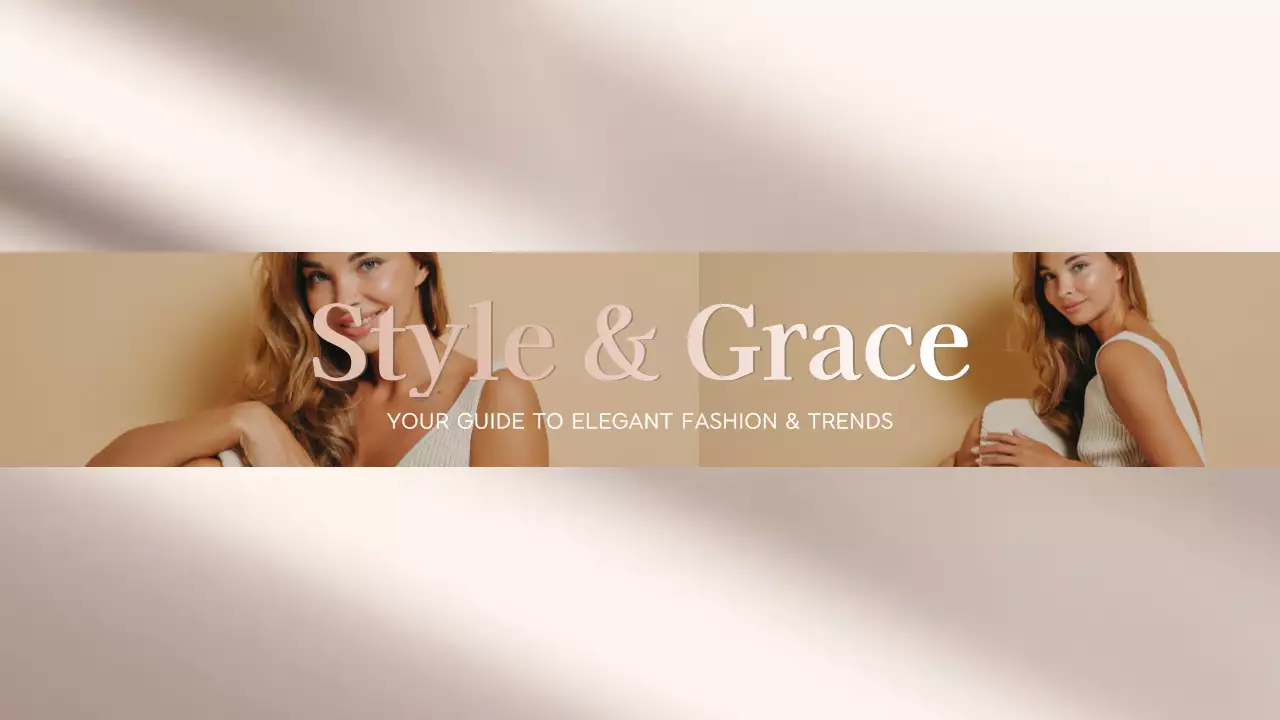 Beige Elegant Fashion Guide YouTube Thumbnail