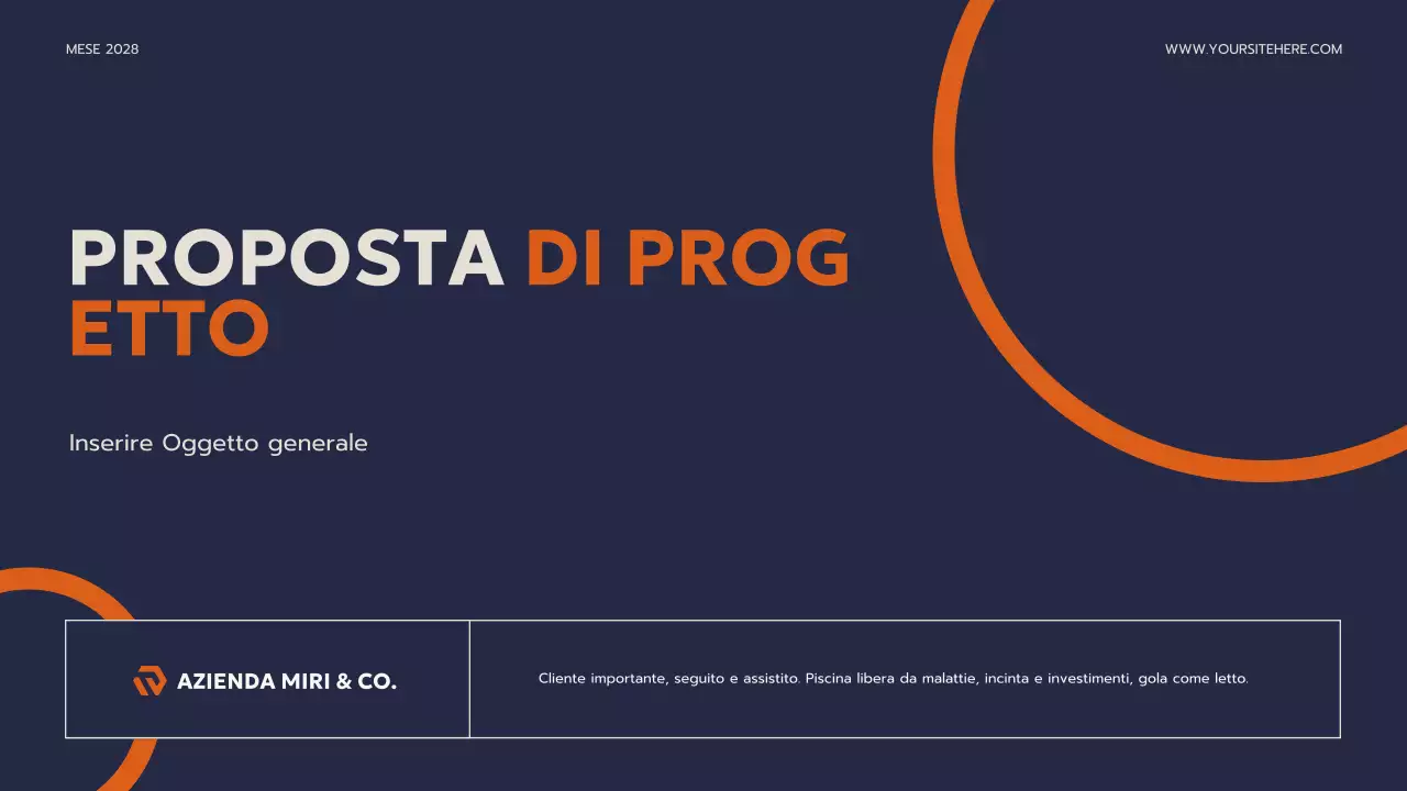 presentazione aziendale moderna della marina