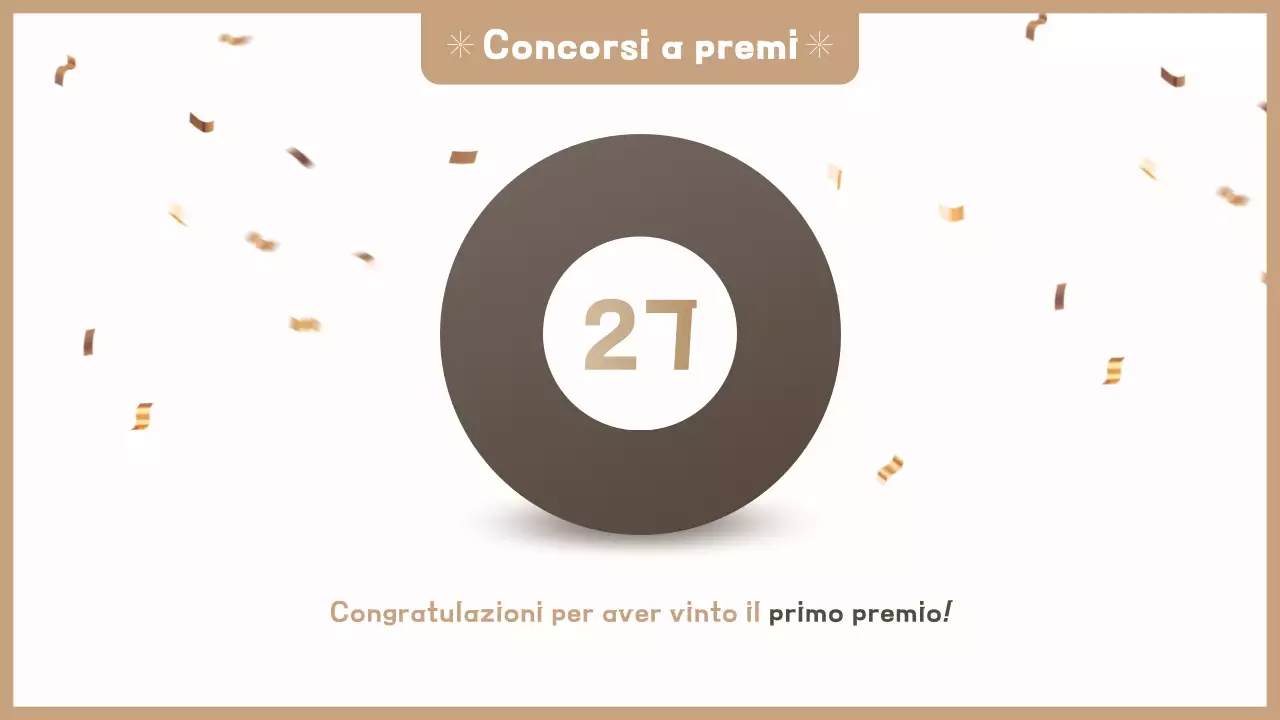 Invito semplice beige per la festa di fine anno