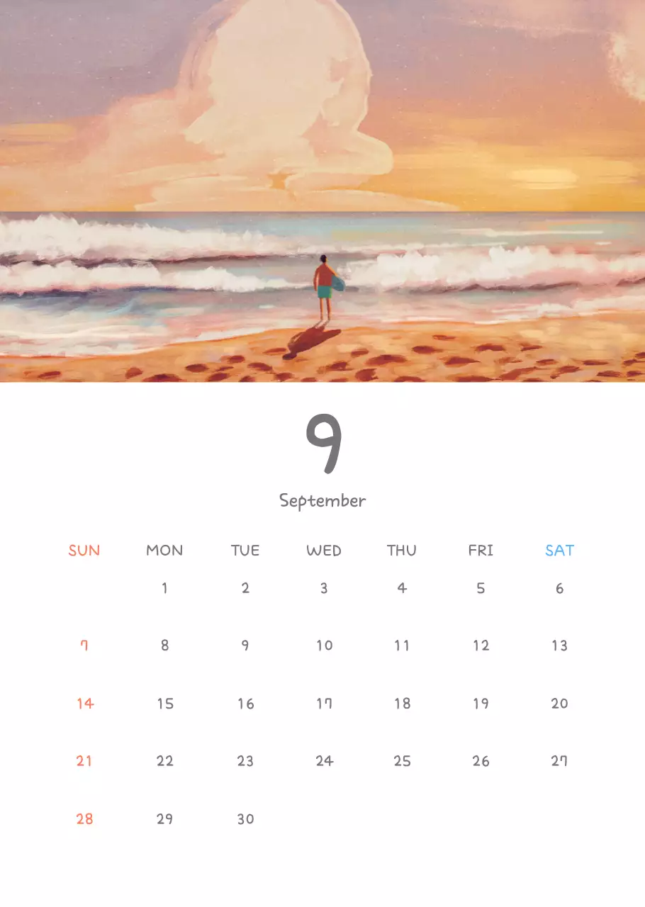 포근한 일러스트가 인상적인 귀여운 달력