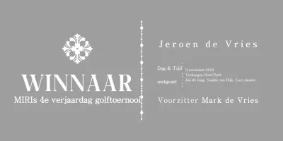 Klassieke plaquette met patroon in opdracht