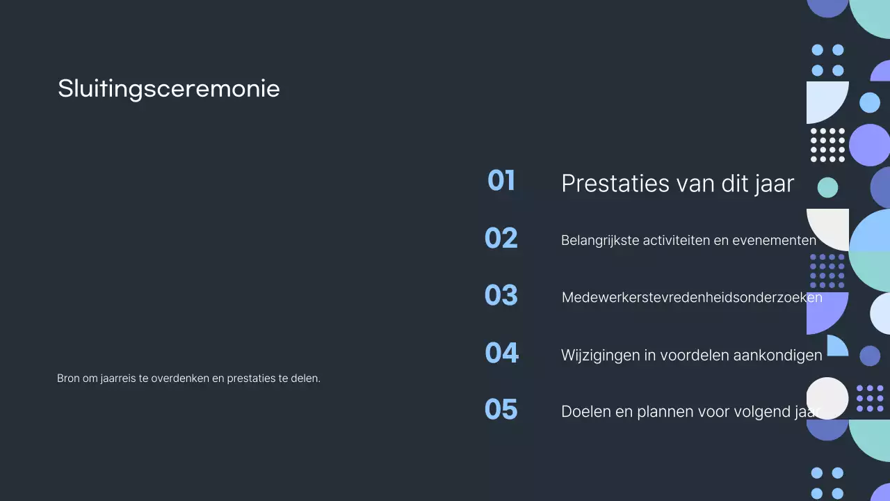 Het einde van het jaar vieren in blauw modern
