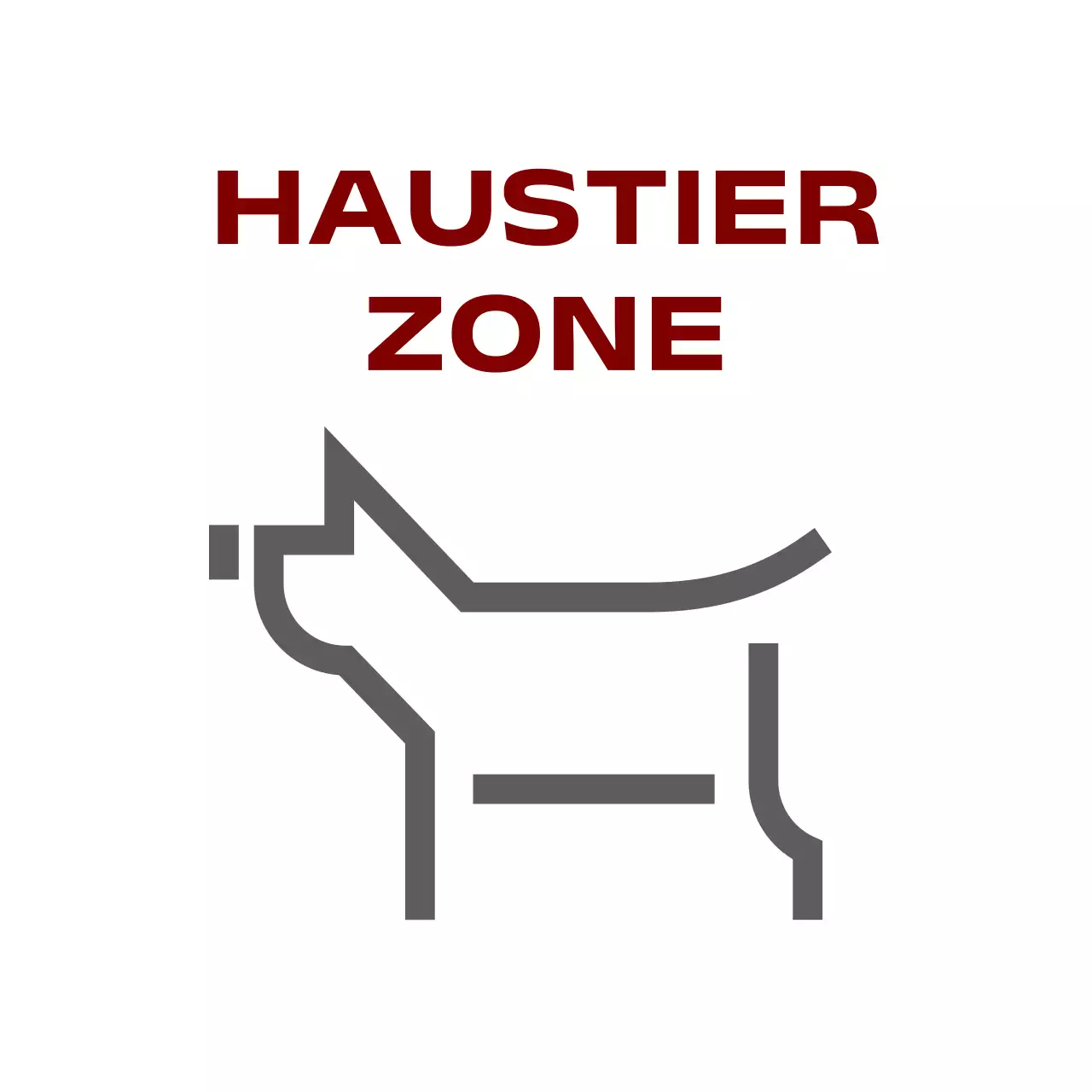 Rote moderne Parkverbotsschilder