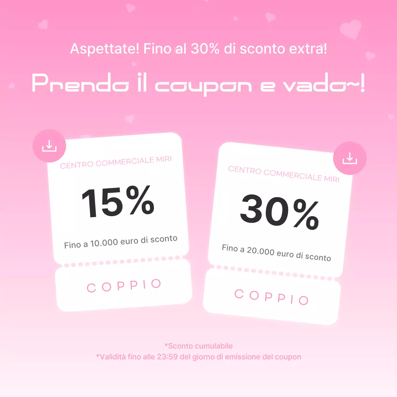 Promozione Sconto Azzurro Moderno