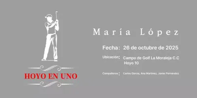 Placa clásica de golf con la ilustración de un golfista jugando al golf