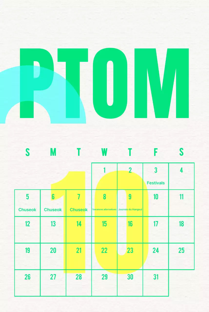 Calendrier Vintage Celebrate Blue