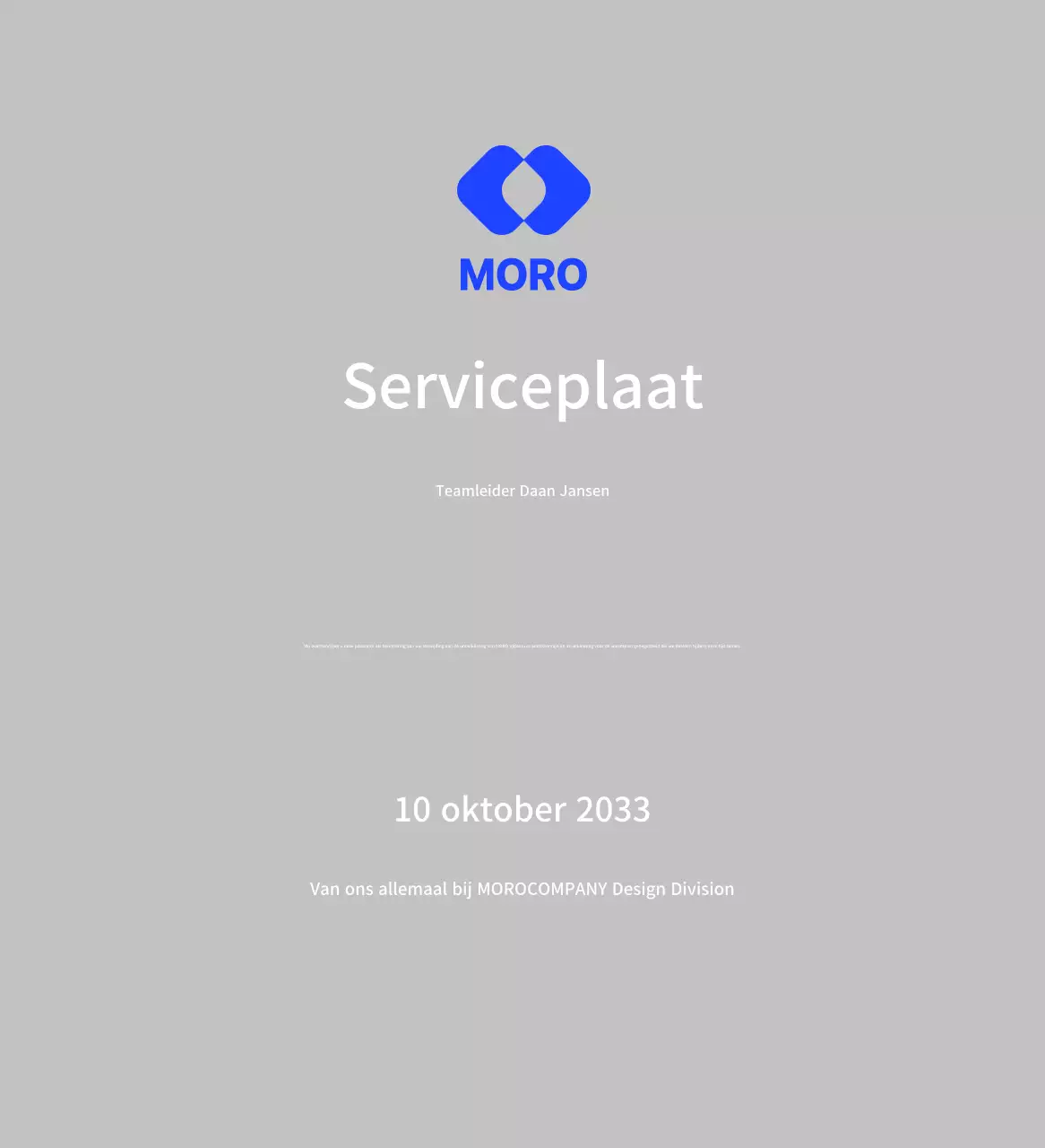 Vier het blauwe bedrijfslogo