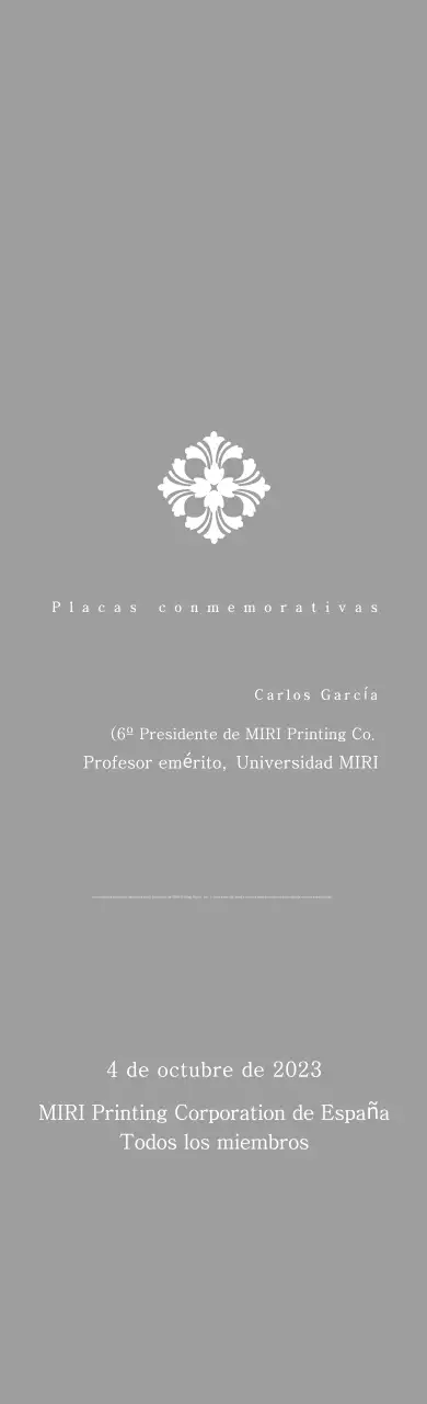 Placa clásica por encargo con motivo