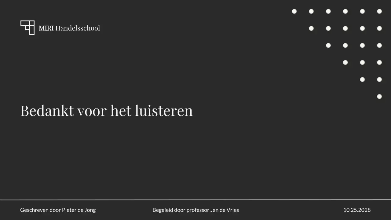 neutrale elegante scriptiepresentatie