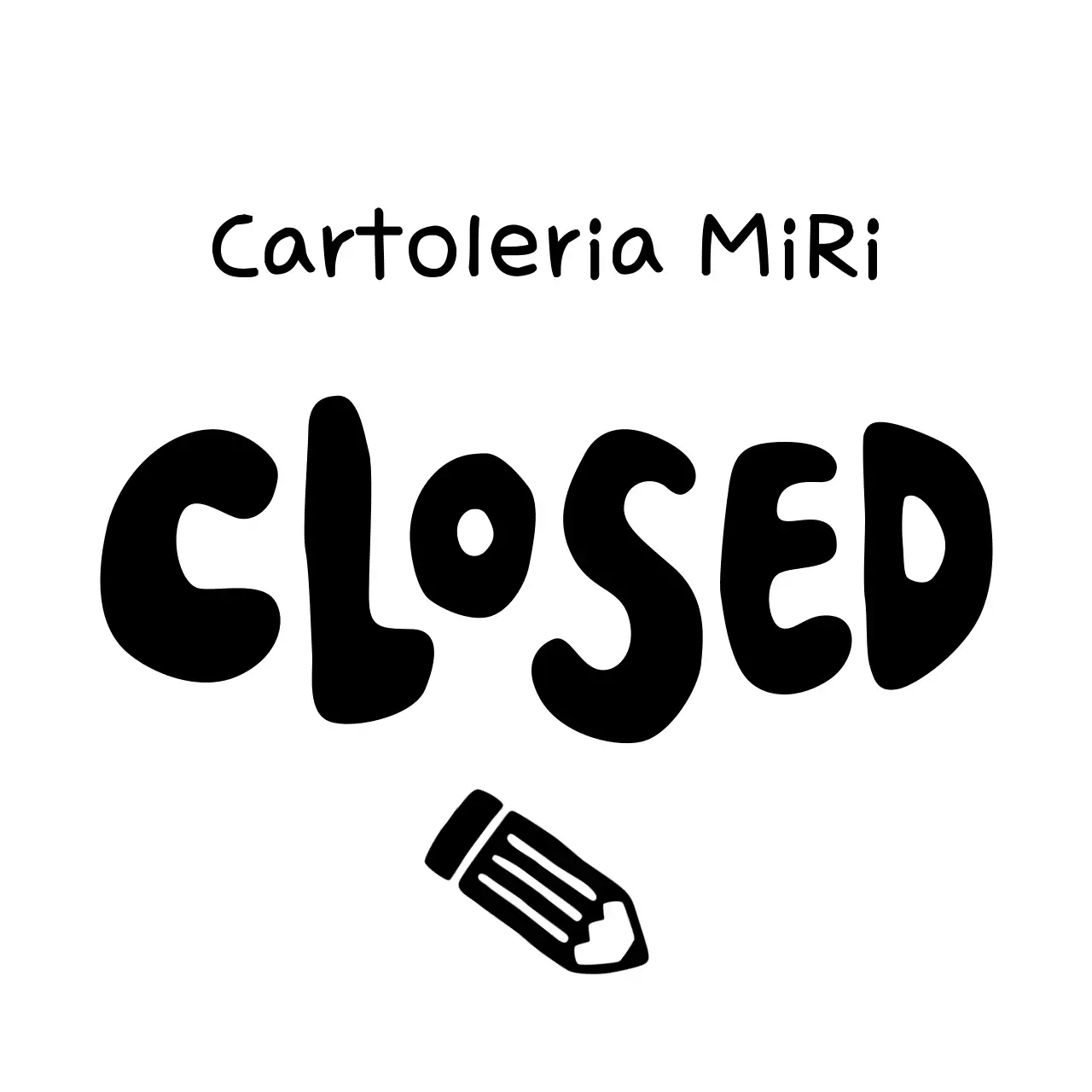 Insegna di apertura e chiusura di un piccolo negozio