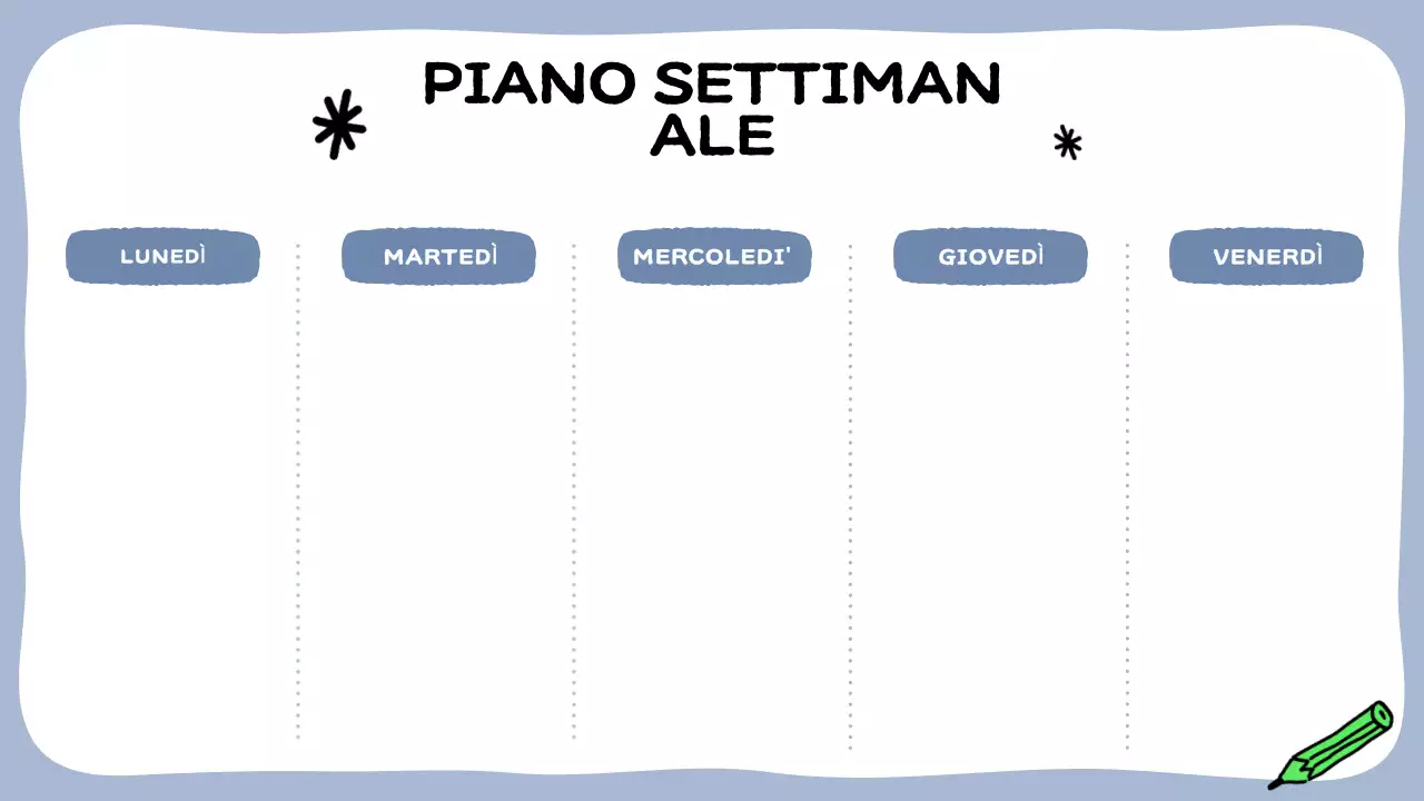 planner di classe rosa