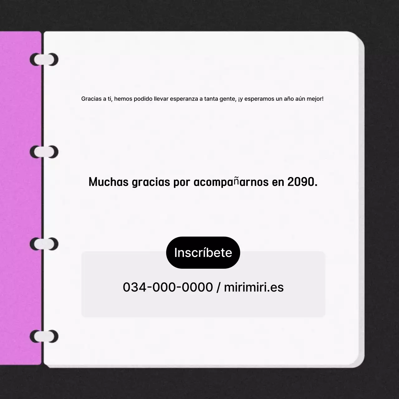 Agenda Simple Record Malva