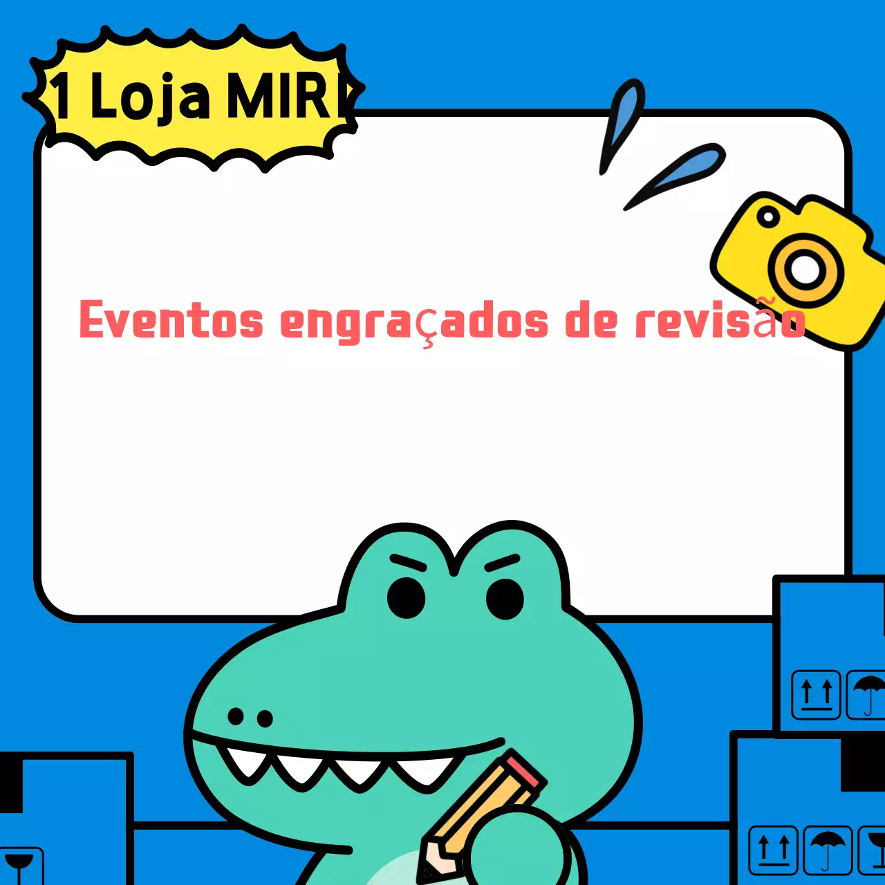 Anúncios de eventos Blue Gag