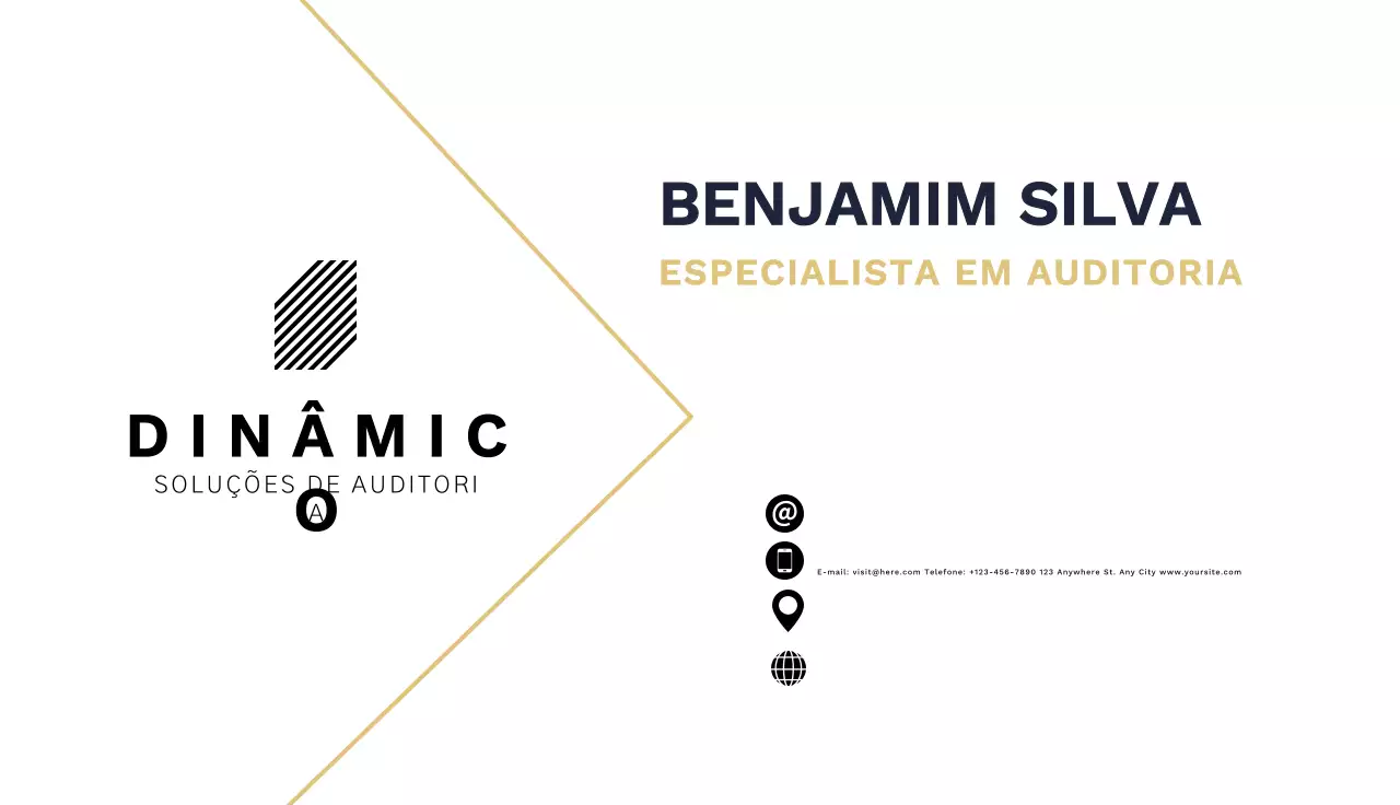 cartão de visita moderno branco