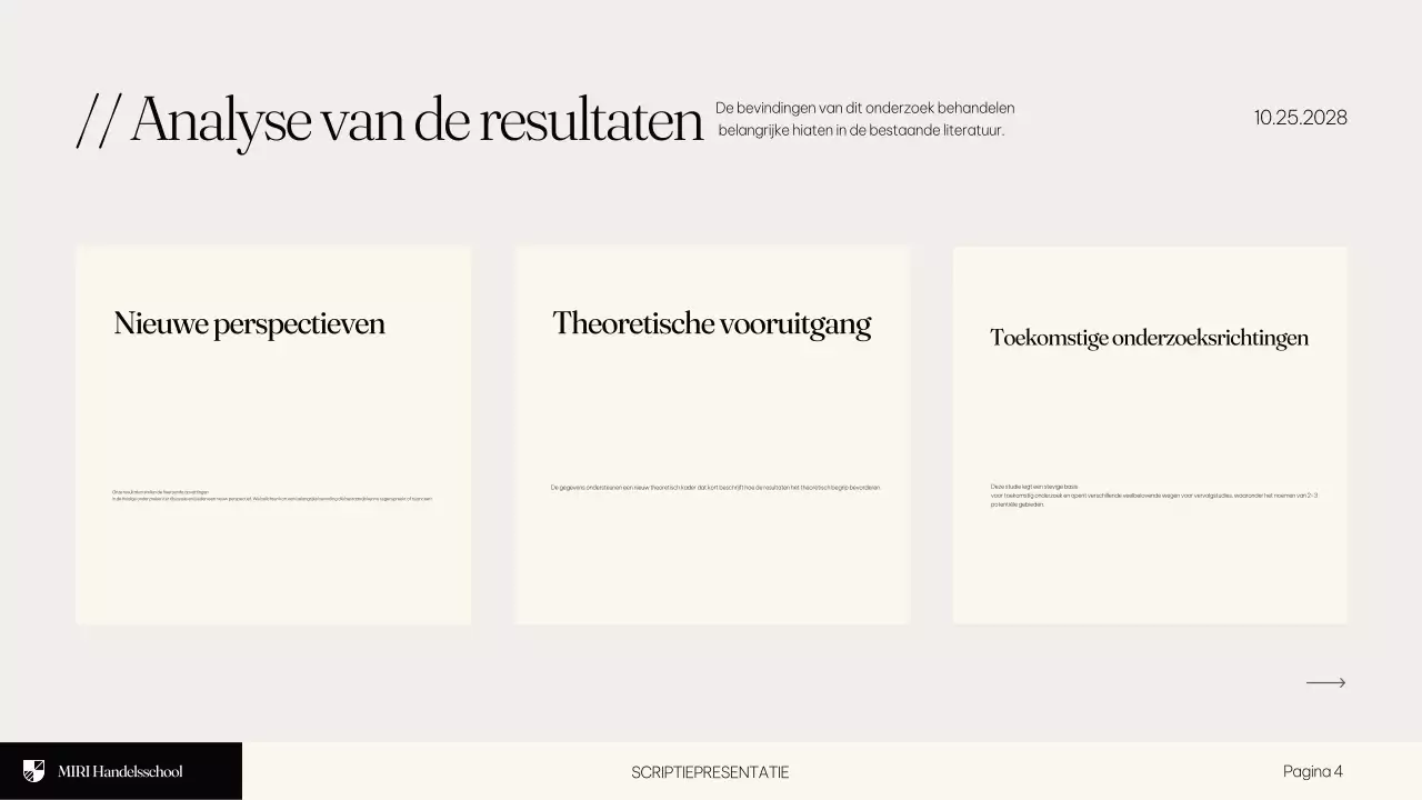 Beige Modern Onderwijsscriptie Presentatie