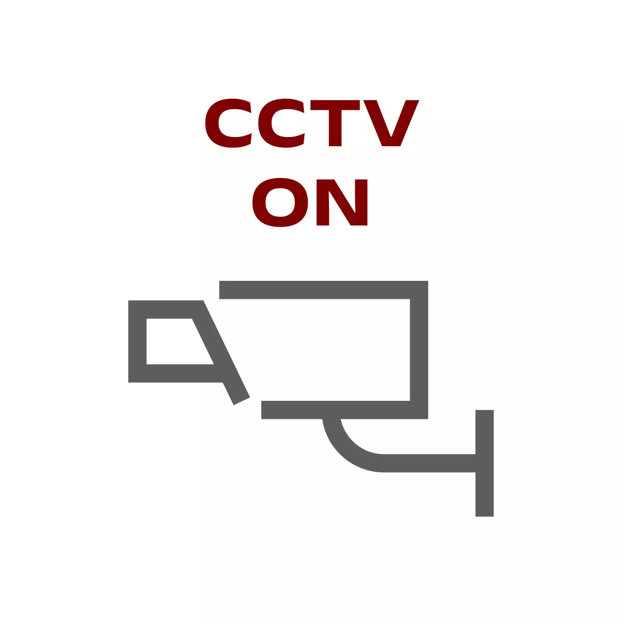 Rambu larangan parkir modern berwarna merah