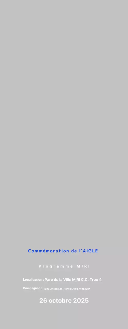 Commémoratif Blue Basic Golf