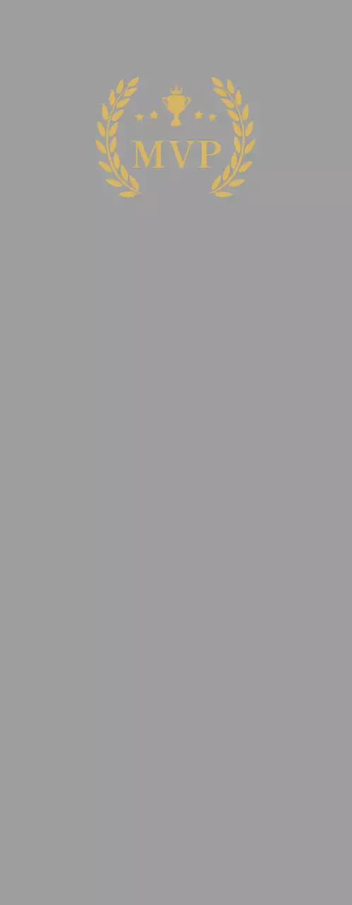 회색 심플 MVP 상패