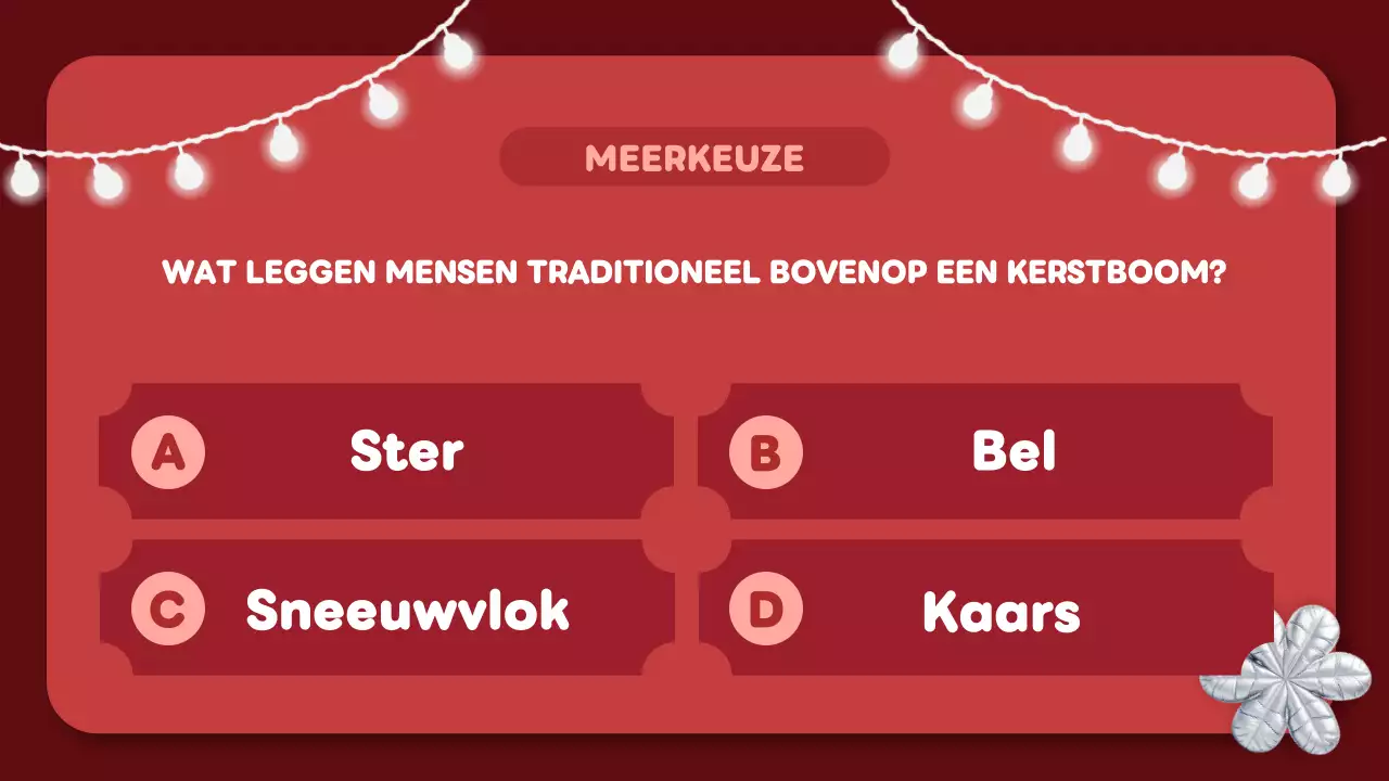 rood trendy kerst quiz layout