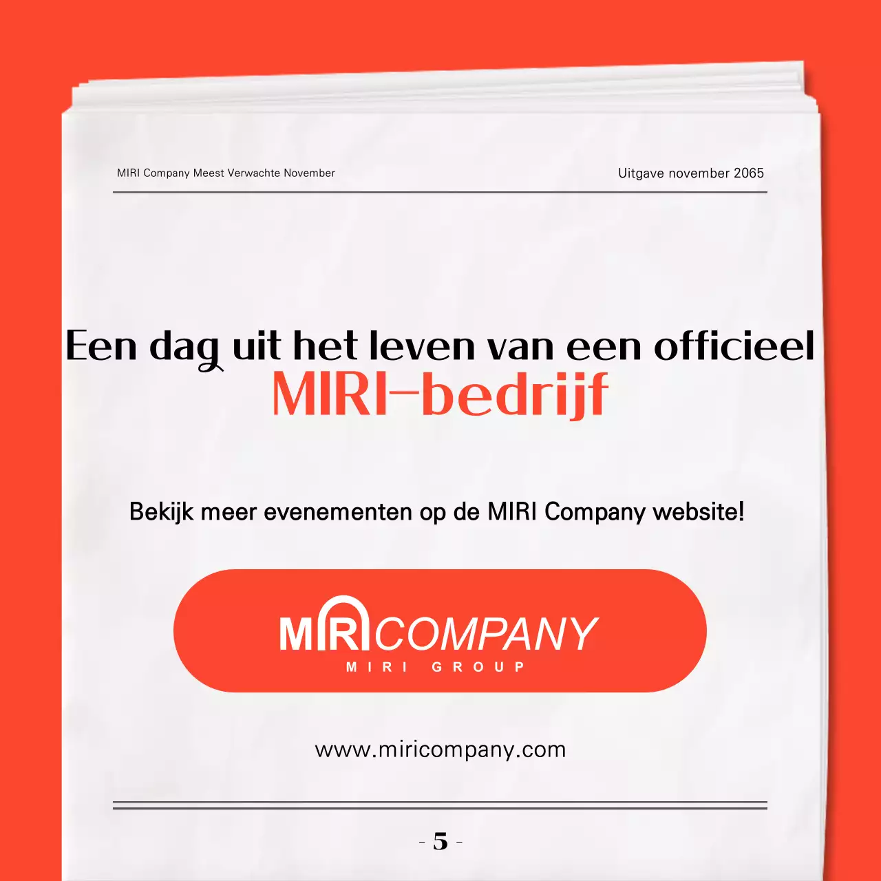 Red Modern Evenementengids