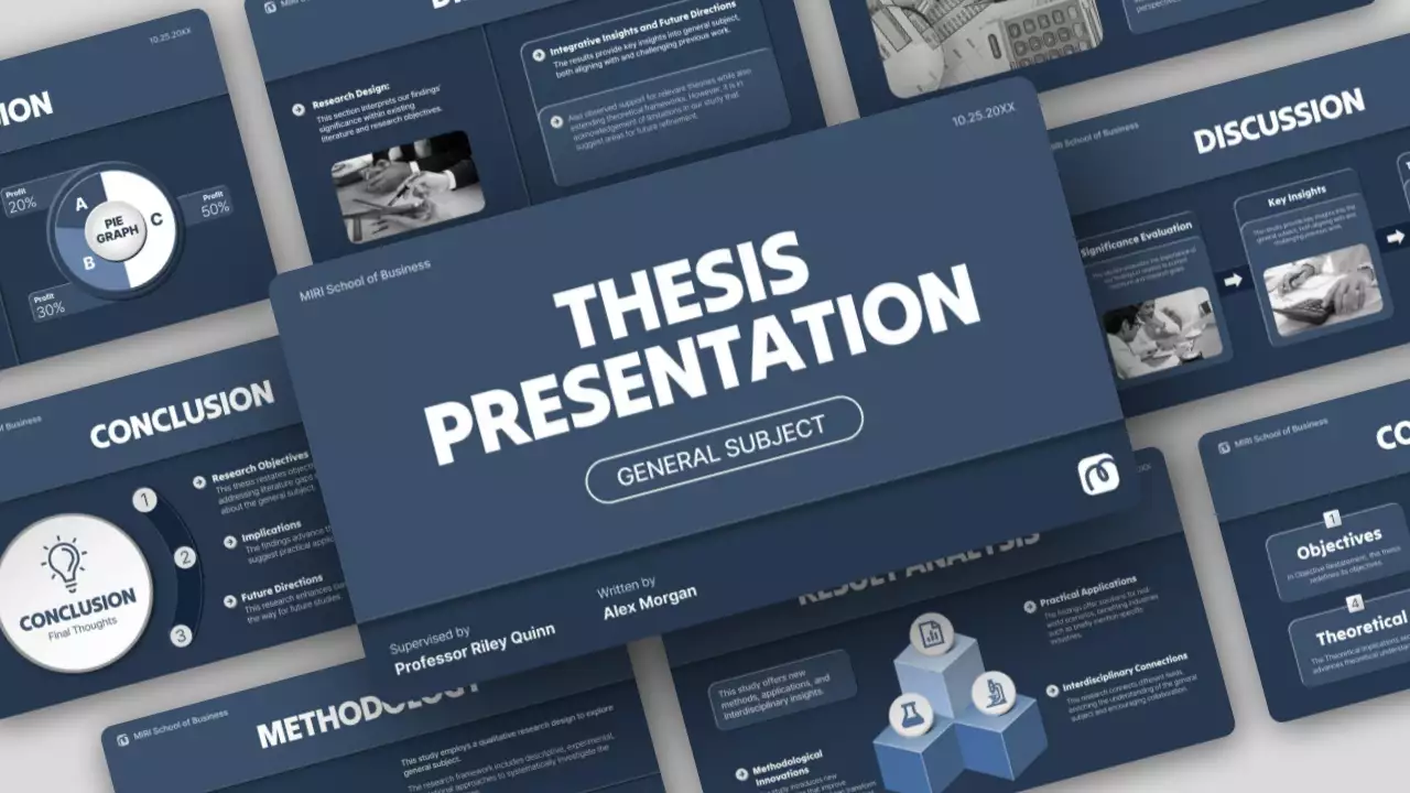 Blue Professional Thesis Presentation