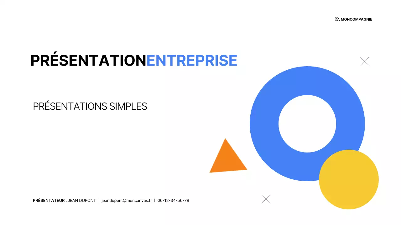 Un plan d'affaires simple en blanc