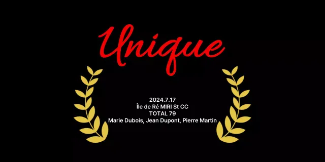 Plaques de golf de luxe