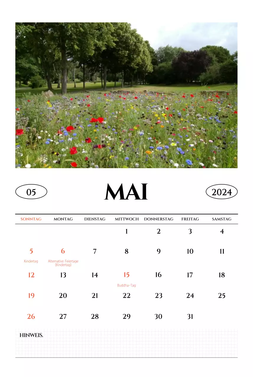 Einfacher Stil Wandkalender mit schwarz-weiß emotionalen Reisefotografie Konzept