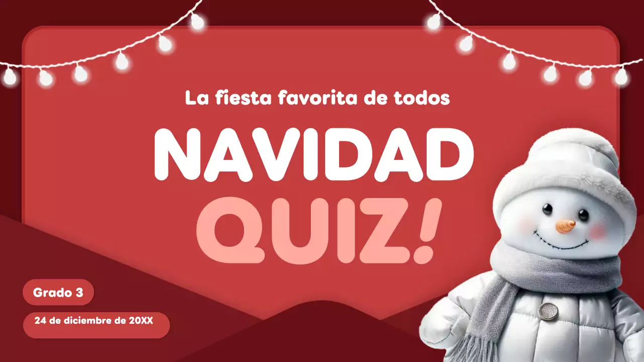 diseño del cuestionario de navidad