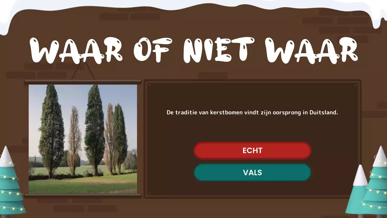 rode feestelijke vakantie quiz gids