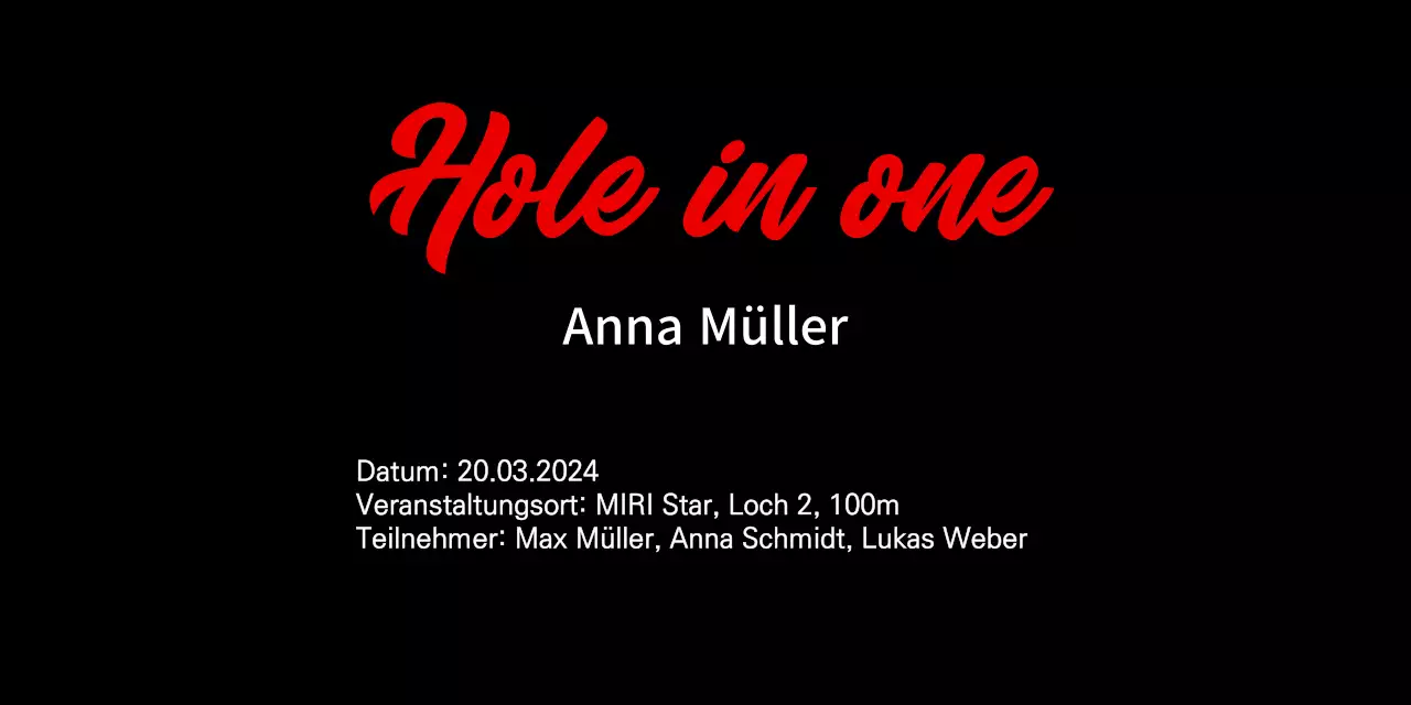 Einfache Golf-Plakette