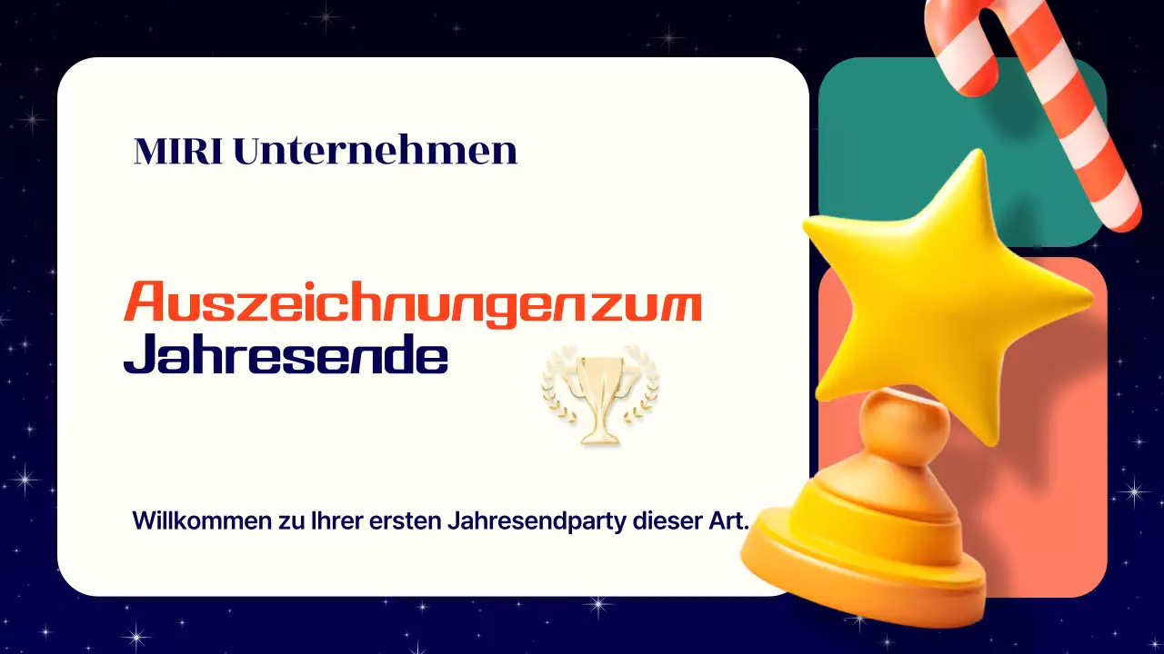 Navy Modern Preisverleihungszeremonie zum Jahresende