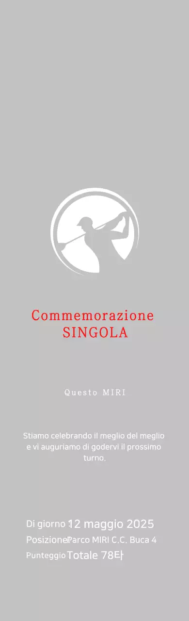 Celebrare il golf semplice in bianco