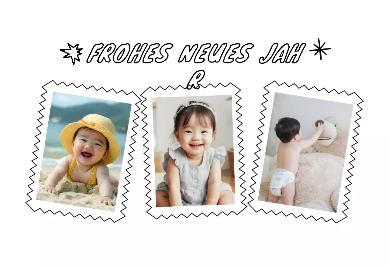 Gelber Neujahrskalender