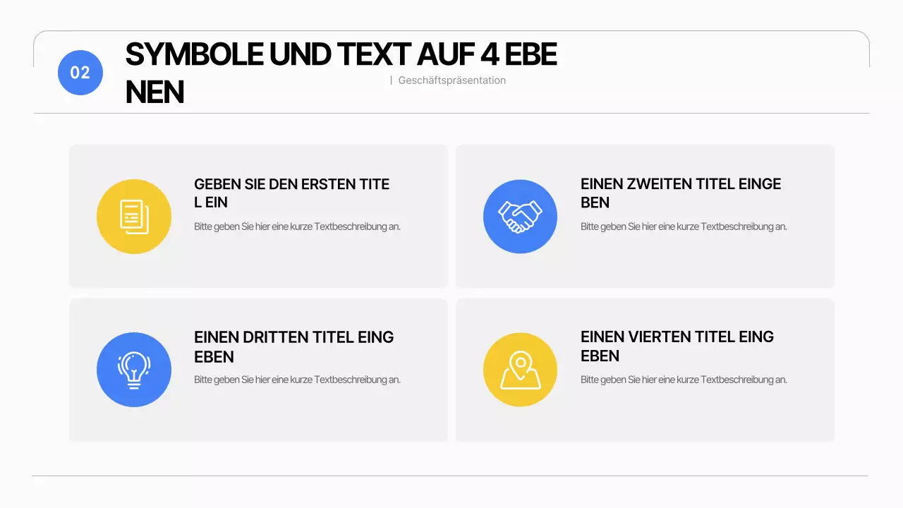 Ein einfacher Geschäftsplan in Weiß