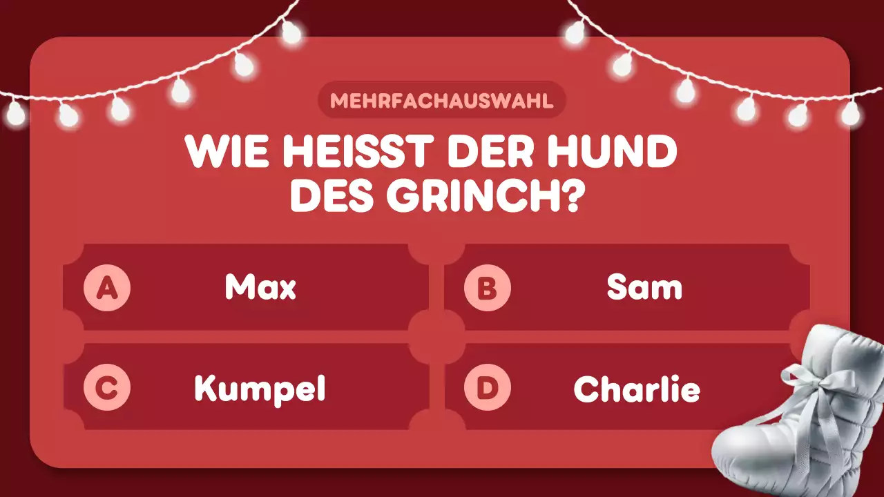 rot trendy weihnachten quiz layout