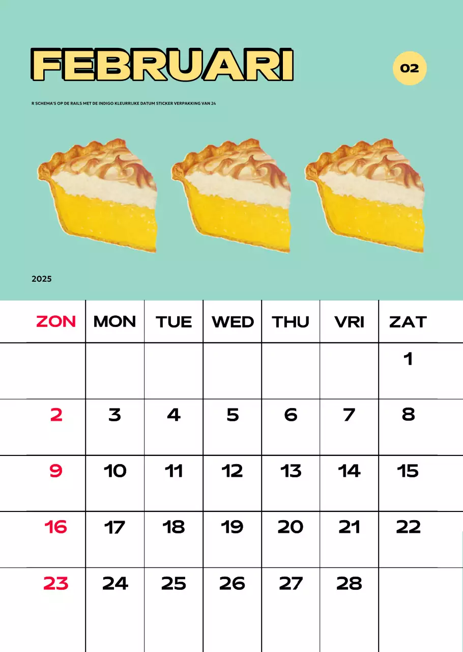 Kleurrijke kalenders met verschillende retro-illustraties
