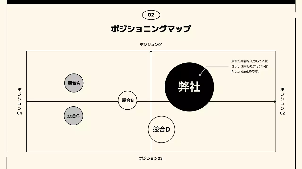 アイボリー シンプル ビジネス プレゼンテーション