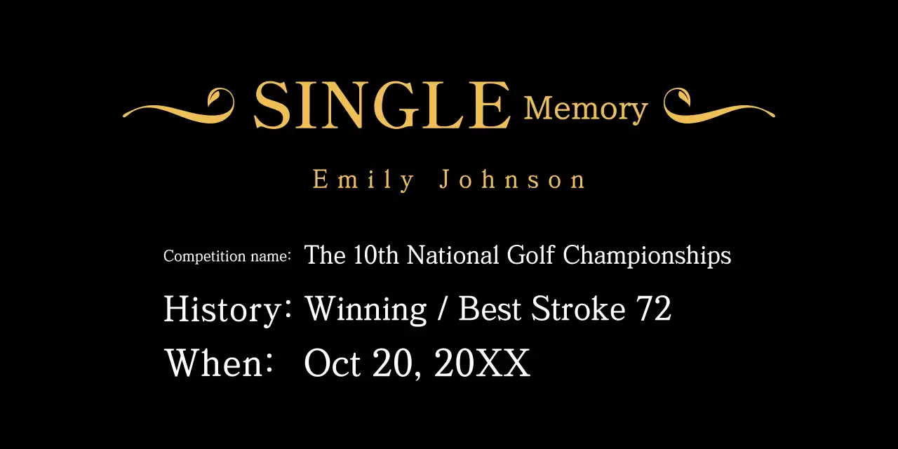 Gold Classic Golf Plaque