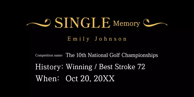 Gold Classic Golf Plaque