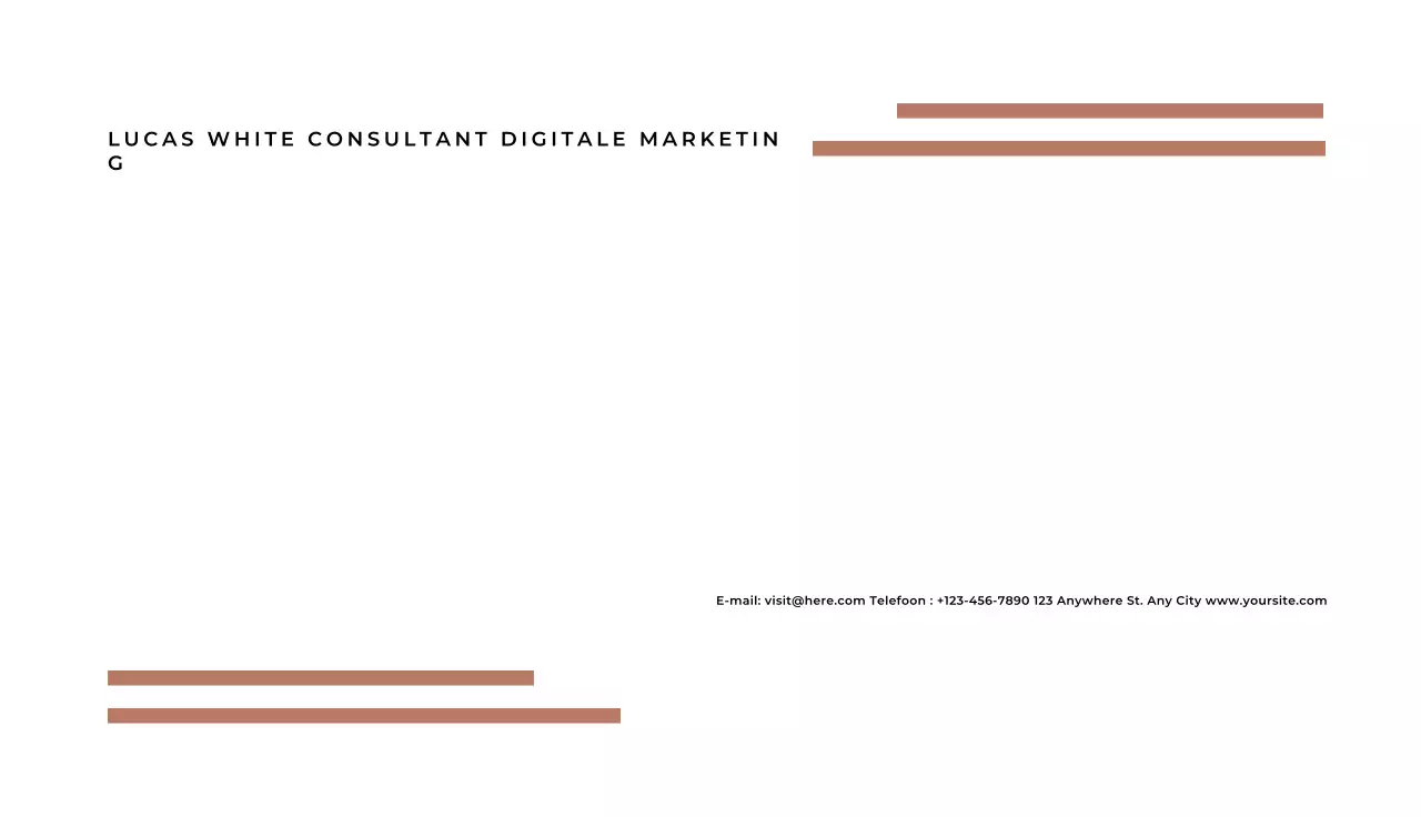 wit minimalistisch visitekaartje