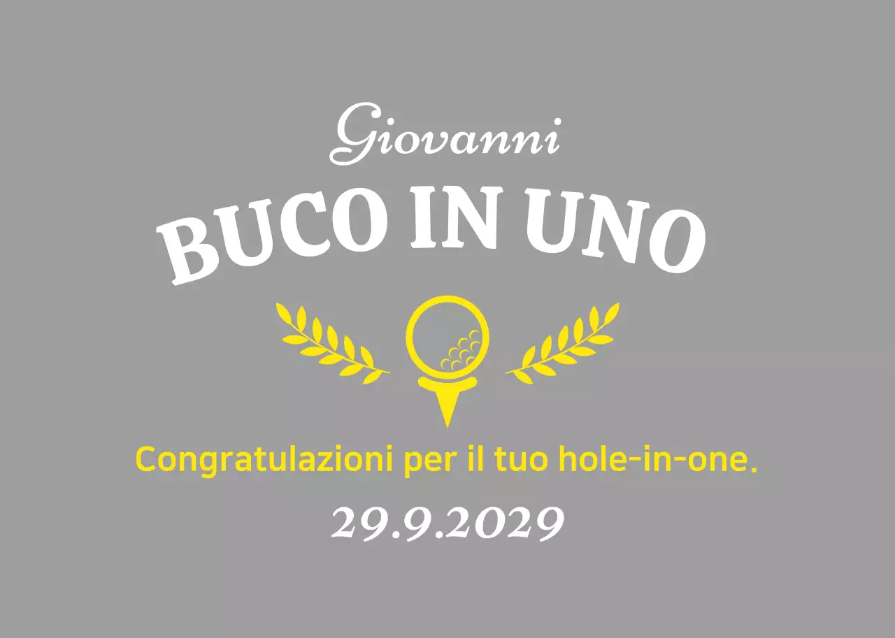 Celebrazione del golf d'epoca bianco