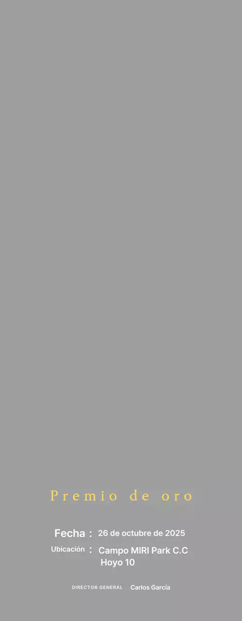 Bonita placa de torneo de golf con un águila