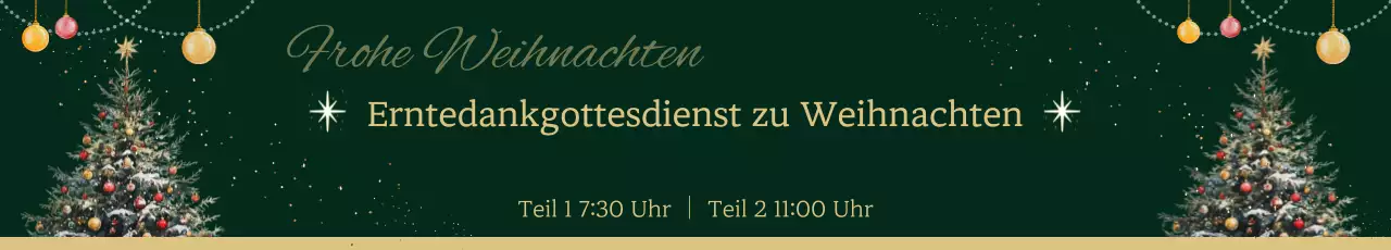 Förderung der traditionellen Weihnachtsgottesdienste in Beige und Grün